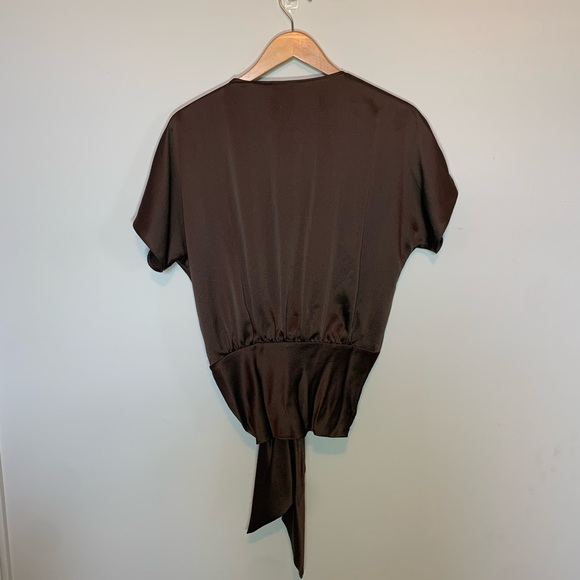 Escada Brown Silk Blouse - Picture 2 of 5